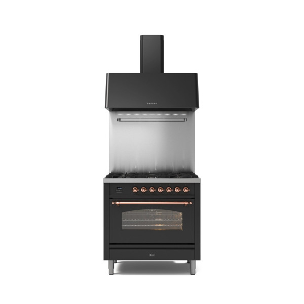 P09N - 90 cm enamelled steel single oven range cooker