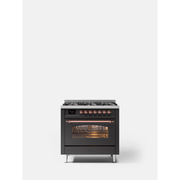 P36N - 36 inches enamelled steel single oven range cooker