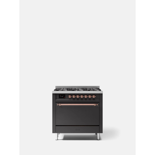 P36N - 36 inches enamelled steel single oven range cooker
