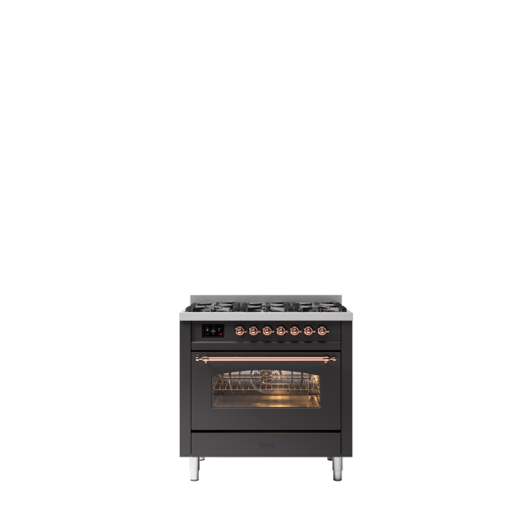 P36N - 36 inches enamelled steel single oven range cooker
