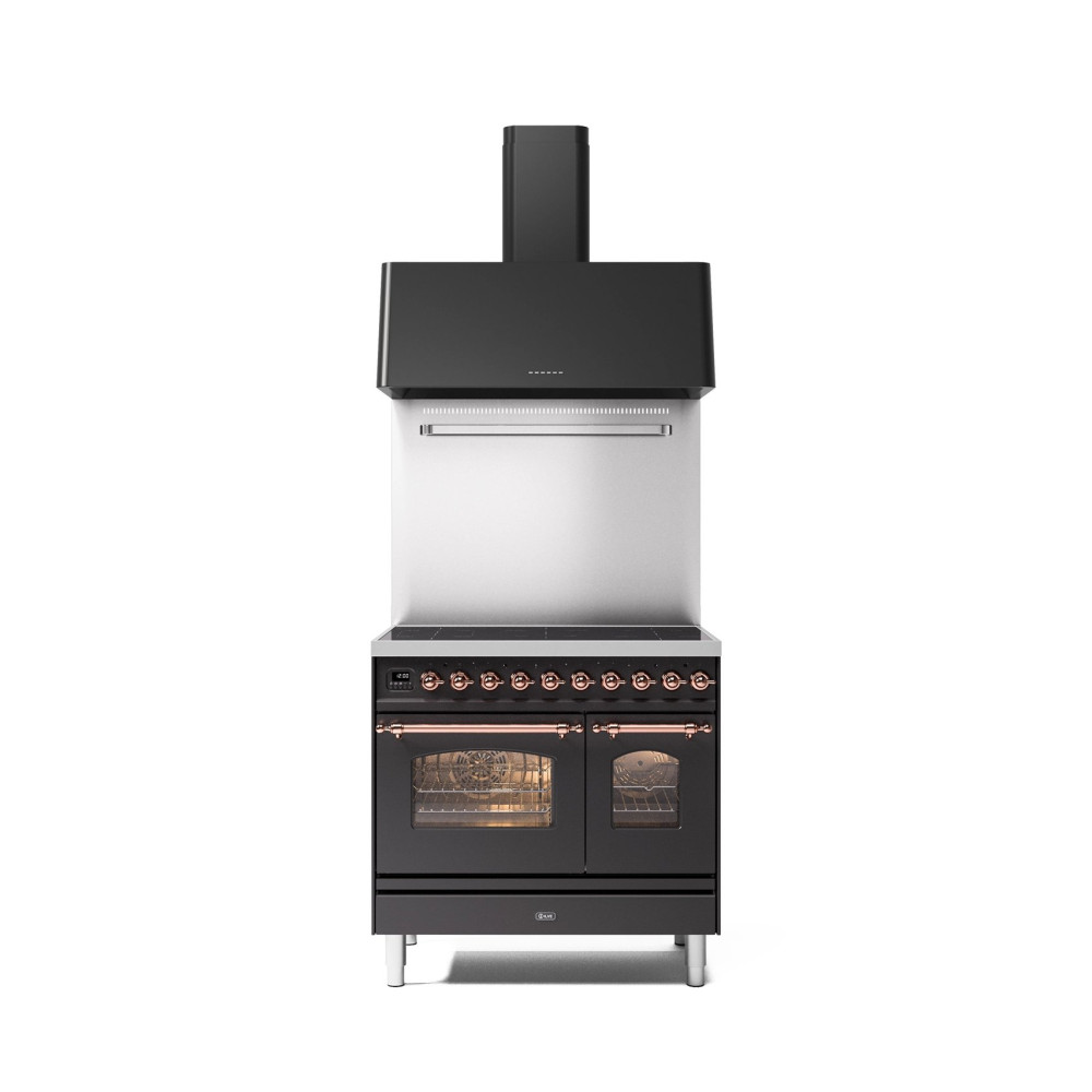 PD09N - 90 cm enamelled steel double oven range cooker