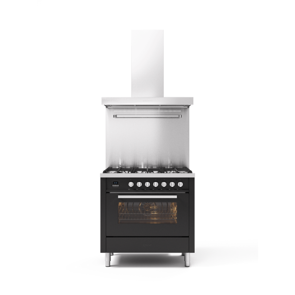 L09 - 90 cm single oven range cooker 6 burners