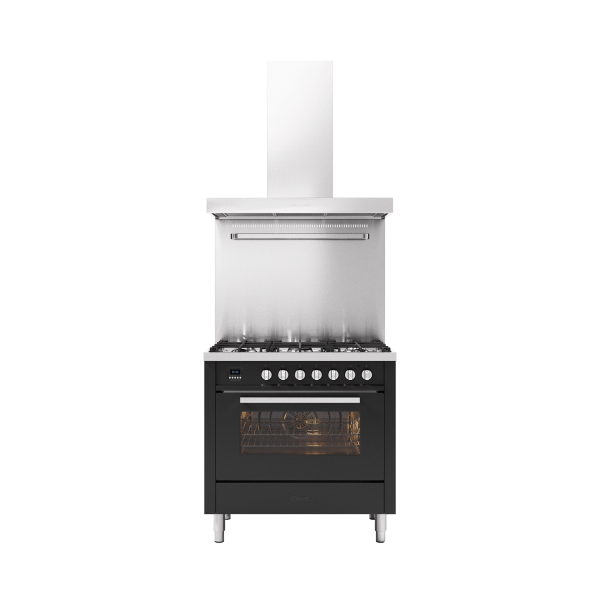 L09 - 90 cm single oven range cooker 6 burners