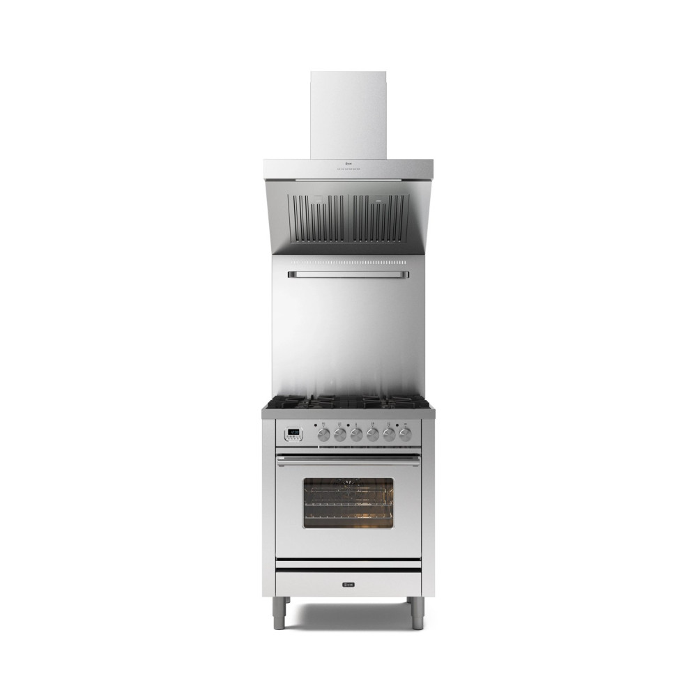 P07W - 70 cm single oven range cooker 4 burners