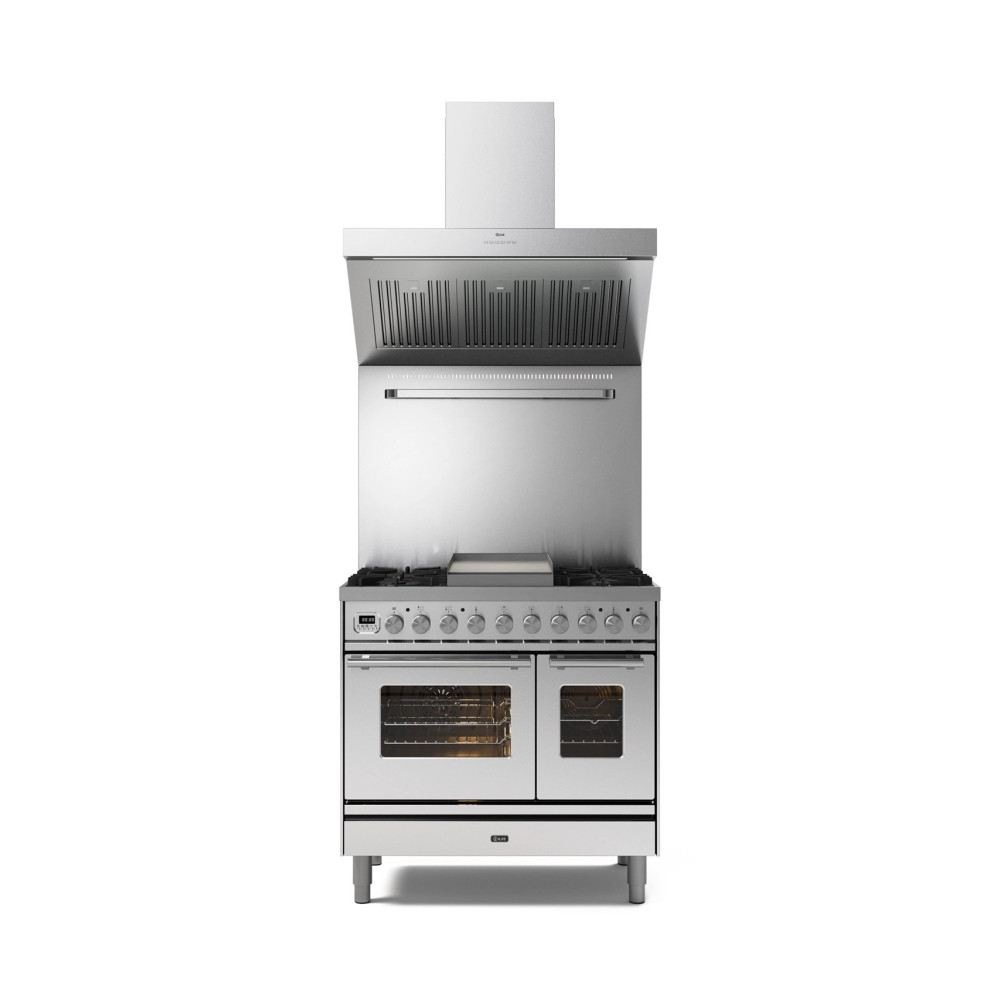 PD09W - 90 cm double oven range cooker