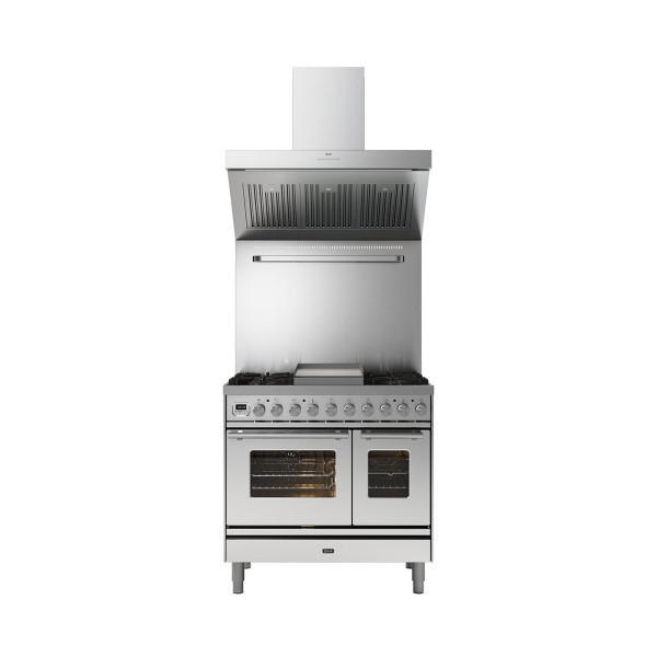 PD09W - 90 cm double oven range cooker