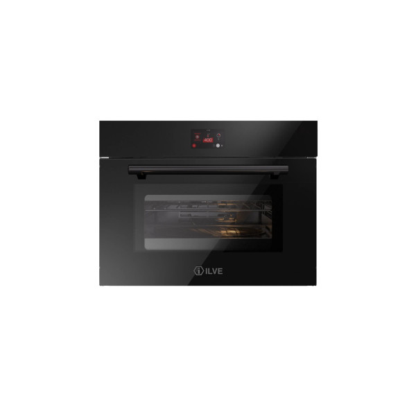 645GTZ41 - Black glass compact multifunction electric oven 400°
