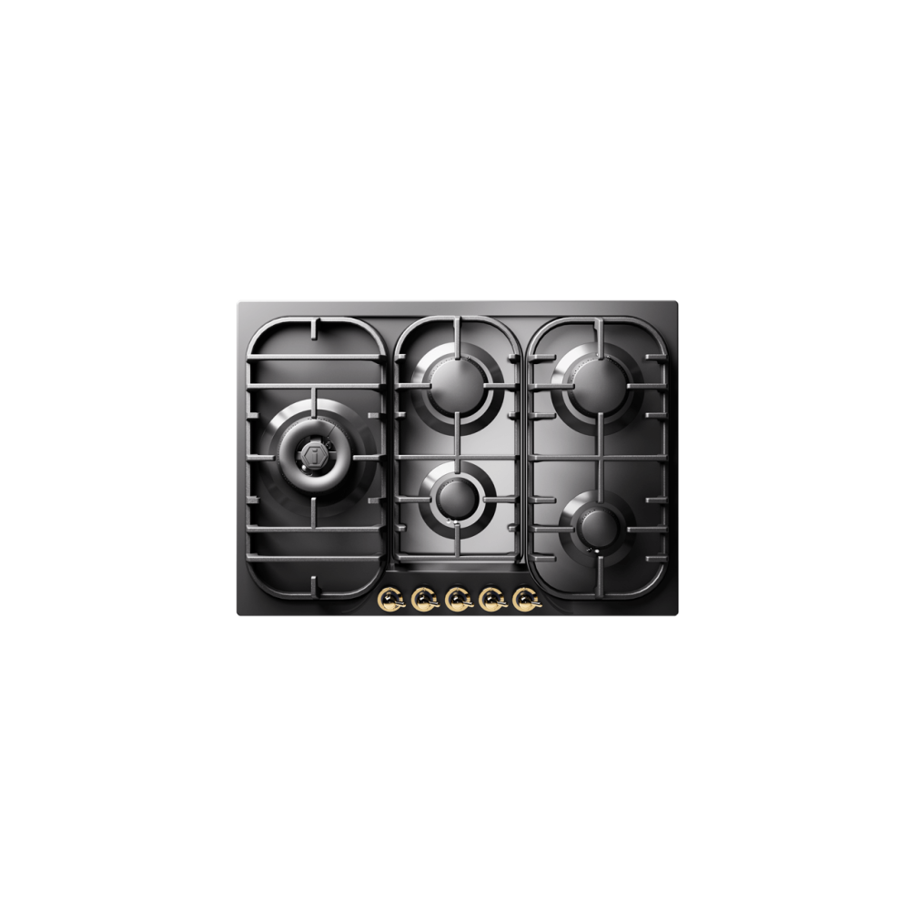 HCB70SDN - 70 cm enamelled steel gas hob 5 burners - Dual