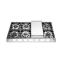 HCP1265FD - 120 cm freestanding gas hob 6 burners and fry top - Dual