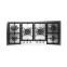 HCPT125DD - 120 cm stainless steel flush mounted gas hob 6 burners - Dual